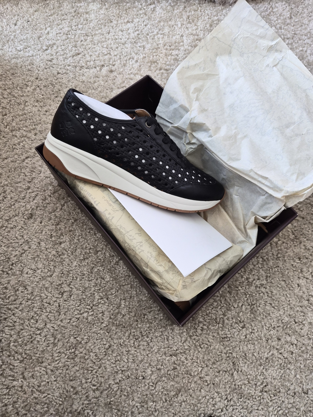 Patricia Nash Milla Perforated Sneaker in Black
Size US 12